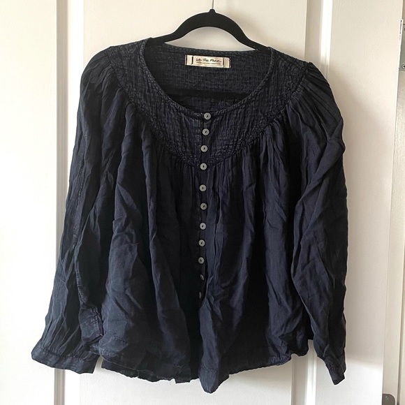 NEW FREE PEOPLE / COOL MEADOW PEASANT TOP - Picture 2 of 4